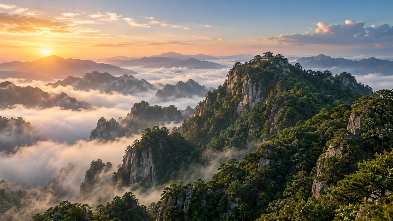 春季山林意境图